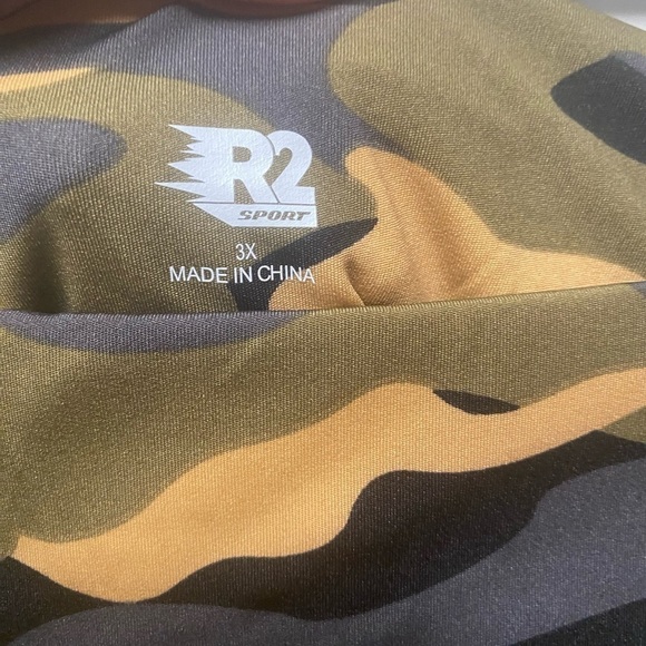 R2 Sport plus size 3X  camo highwaist mesh leggings - Picture 10 of 10